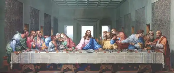 Da Vinci – peinture à l'huile sur toile célèbre, Reproduction imprimée du dernier dîner, affiche et 