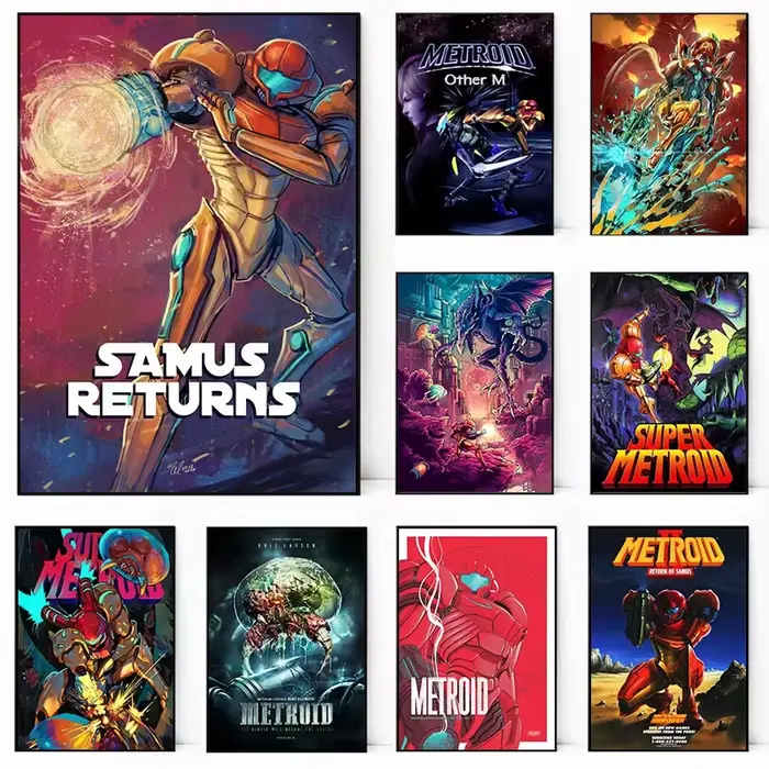 Affiche Metroid Samus Aran