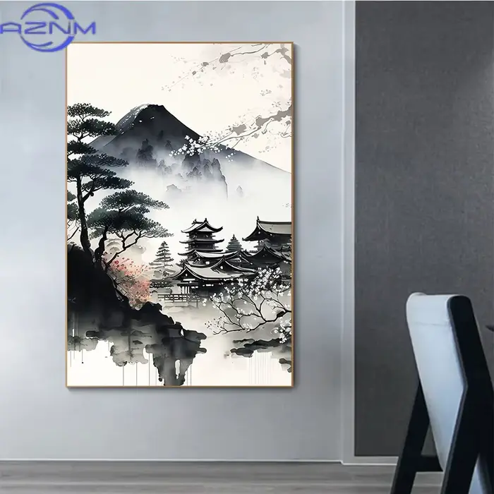 Affiche Paysage Zen Japonais AZNM
