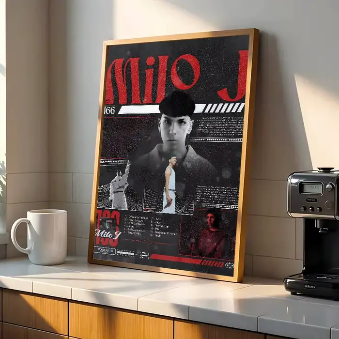 Affiche murale de chanteur m-milo J