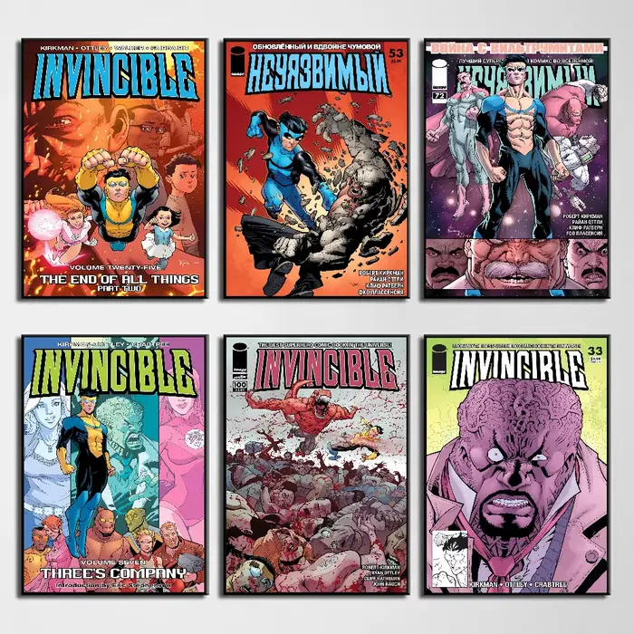 Affiche de dessin animé I-invincible, décor artistique pour maison, salon, chambre à coucher, Bar, café