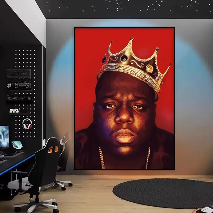 Biggie Smalls Le N-Notorious B.l.G. Peinture calligraphie HD toile affiche sans plis étanche tous le