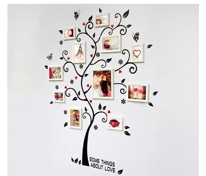 Nouvelle décoration de la maison branche d'arbre Stickers muraux bricolage Photo mur amovible