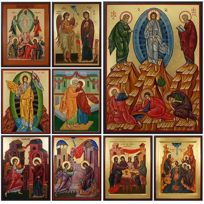 Transfig08/09/2018-Affiche murale de la Sainte Famille Orthodoxe