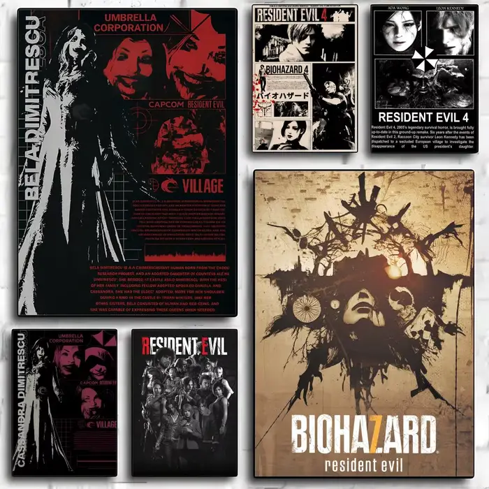 Affiche de jeu r-resident maléfique
