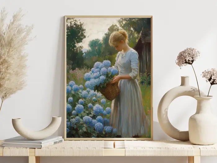 Affiches florales Vintage romantiques