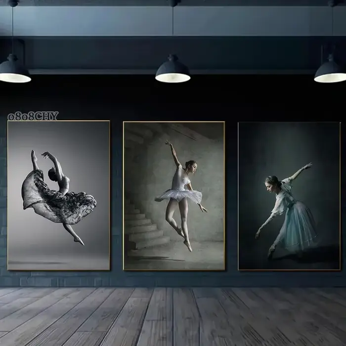 Affiche de séparés euse de phtalange de ballerine moderne