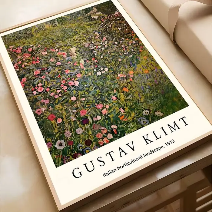 Gustav Klimt le baiser tournesol Art impression abstraite Stickers muraux peintures affiche pour sal