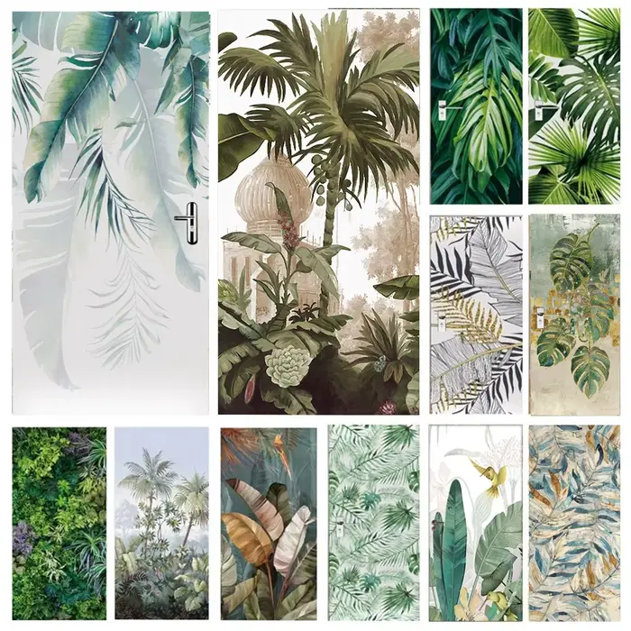 Papier peint palmier vert