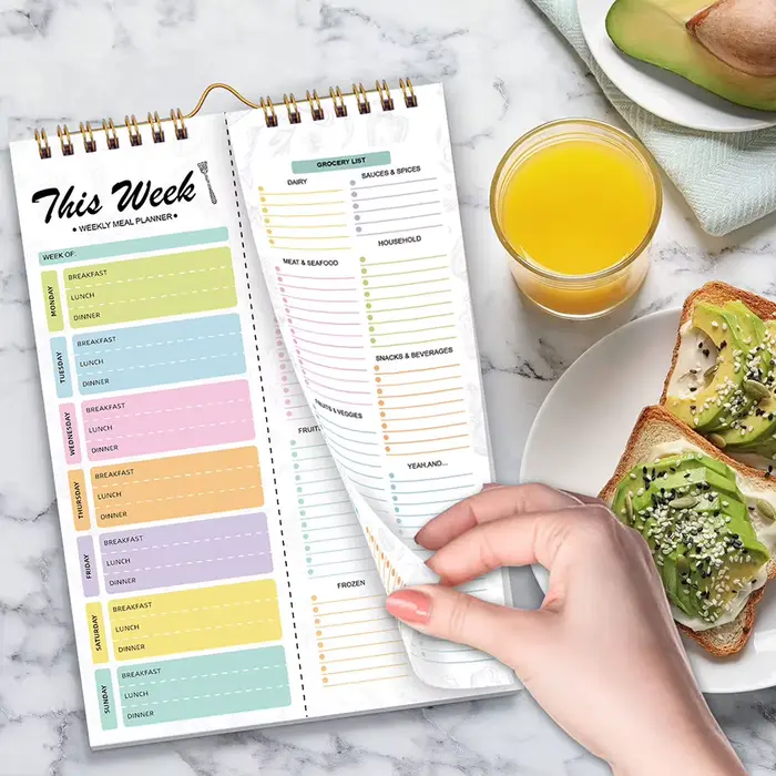 Bloc-notes de planification des repas