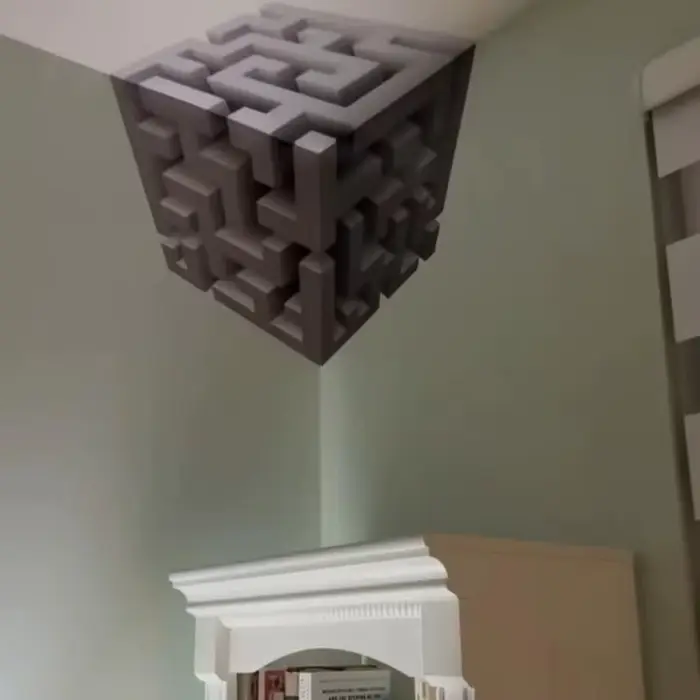 Nouvelle Décoration Murale 3D Effet Illusion Optique DIY : Redéfinition de la Réalité