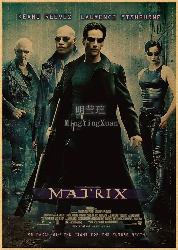 Affiche de Film Vintage en Papier Kraft