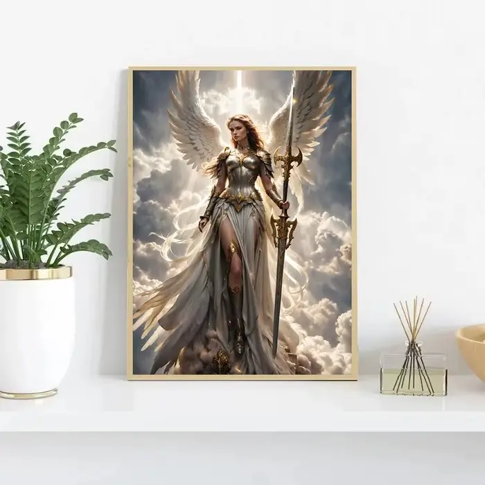 Affiche d'anges célestes d'art fantastique
