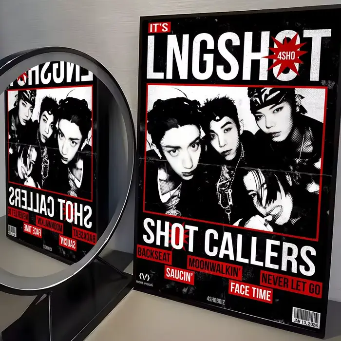 Affiche Group L-LNGSHOT, art mural tendance, bon autocollant imprimé sur papier PP pour la décoratio
