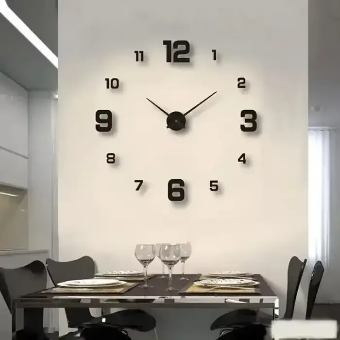 Horloges murales sans cadre pour chambre à coucher
