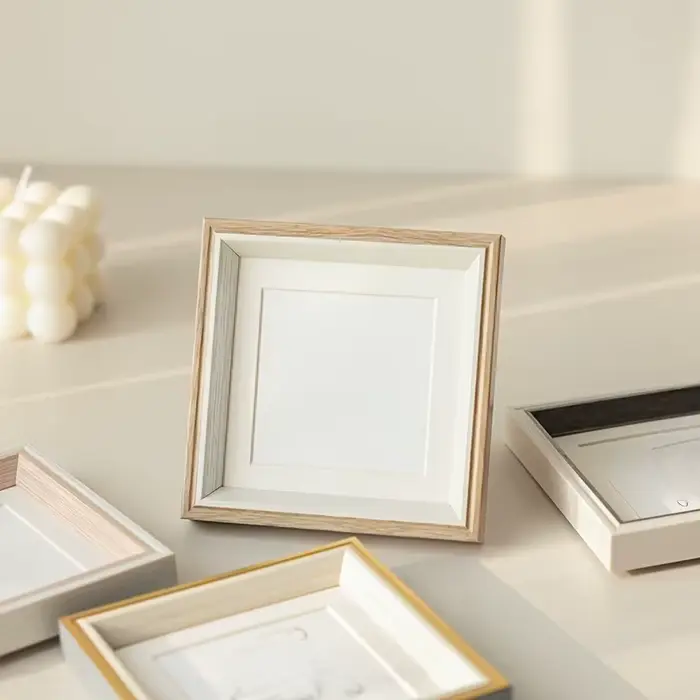 Cadre photo carré de 10 cm de diamètre intérieur