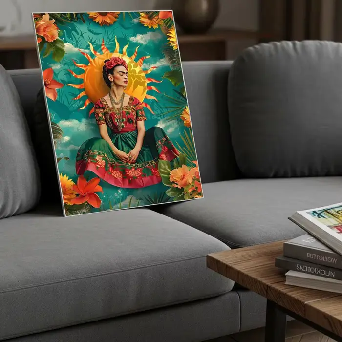 Affiche de l'artiste célèbre F-Frida Kahlo
