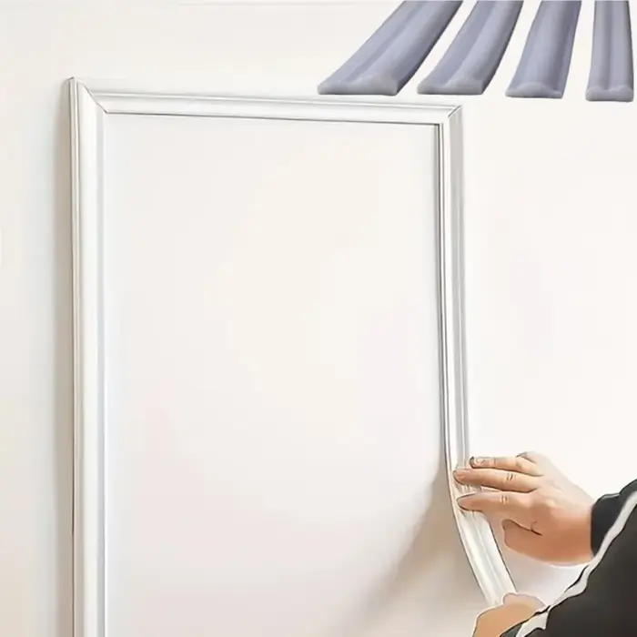 1 rouleau de bandes décoratives élégantes en PVC autocollantes - flexibles et pliables pour les murs