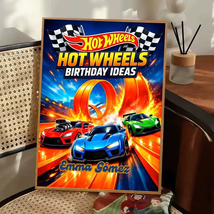 Affiches vintage classiques du film Hot Wheels, impressions sur papier blanc, affiches artistiques,