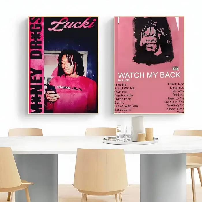 Affiche de rappeur WAKE UP LUCKI