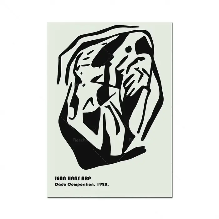 Ensemble d'impression Jean Hans Arp, ensemble d'impression minimal, ensemble d'affiches bohème, affi