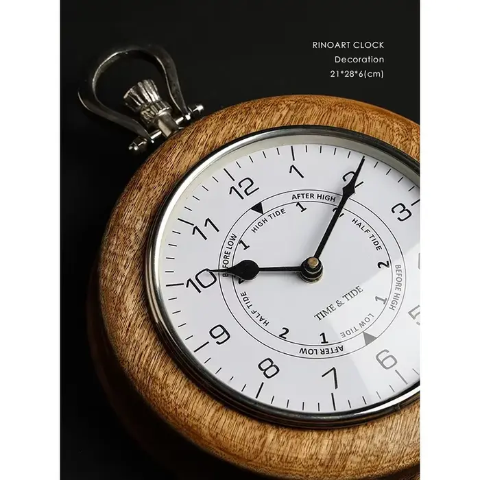 Horloge Antique en bois de manguier