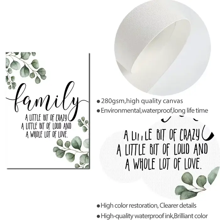 Happy Family Citation Wall Art