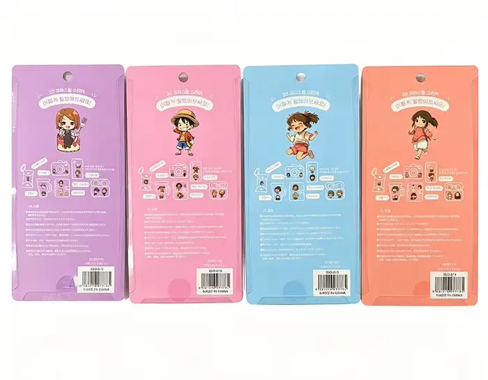 Autocollant 3D en relief de pirate de dessin animé mignon