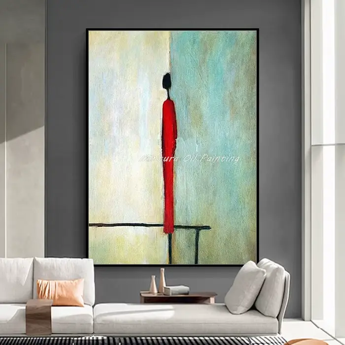 Mintura, peinture à l'huile sur toile de figures abstraites peintes à la main