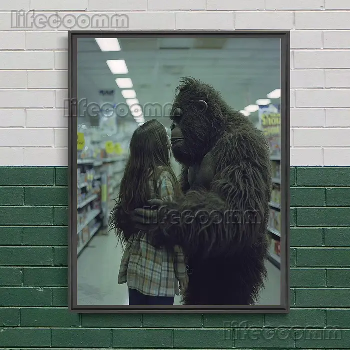 Toile d'art mural Vintage Bigfoot Sloppy et défini