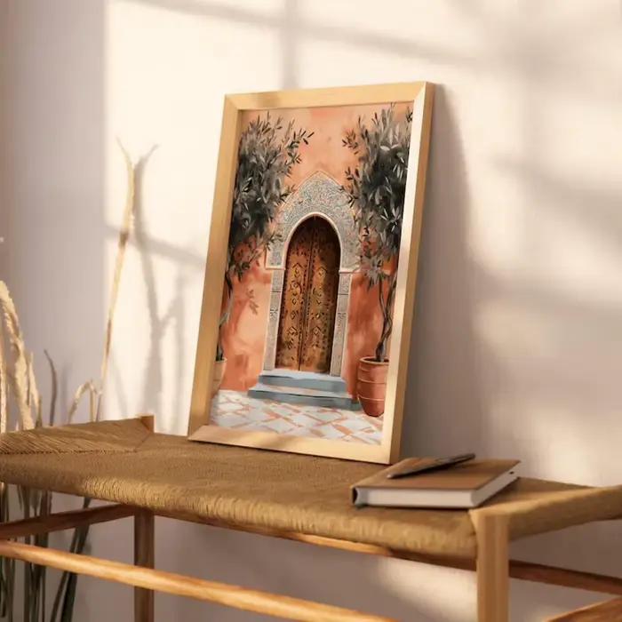 Affiche de paysage marocain