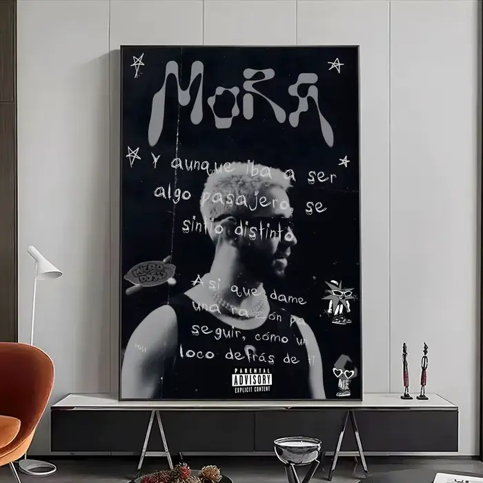 Affiche Singer Mora, affiches haute définition, art mural pour le salon et la décoration de la maiso