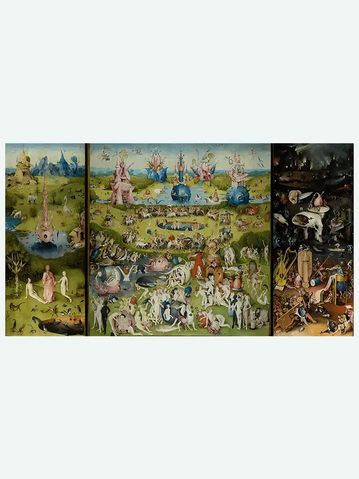 Bosch hiéonymus le jardin de la délice terrestre affiche, peinture classique célèbre impressions mur