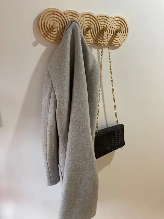 Crochets muraux en bois style Boho