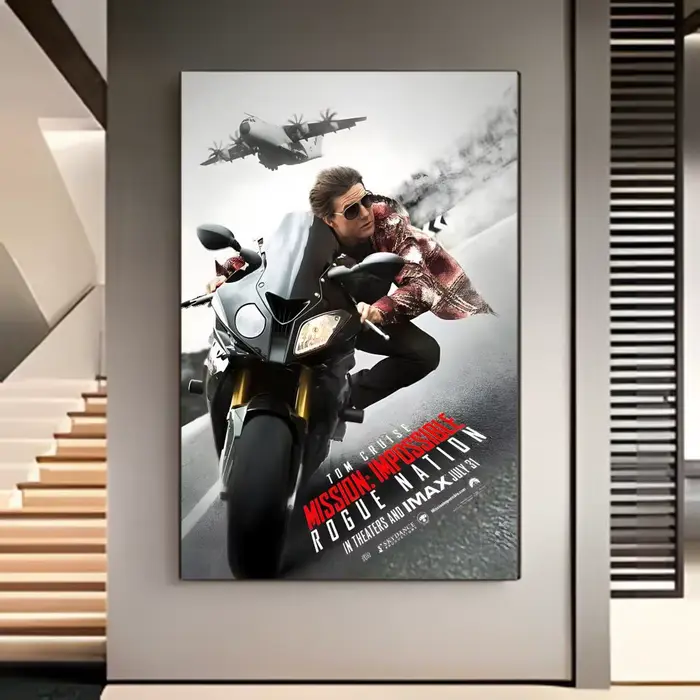 Affiche de l'acteur Tom Cruise Top Gun Mission Impossible