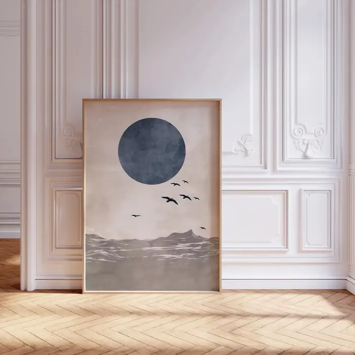 Japandi affiche neutre minimaliste Art impression japonaise mur Art