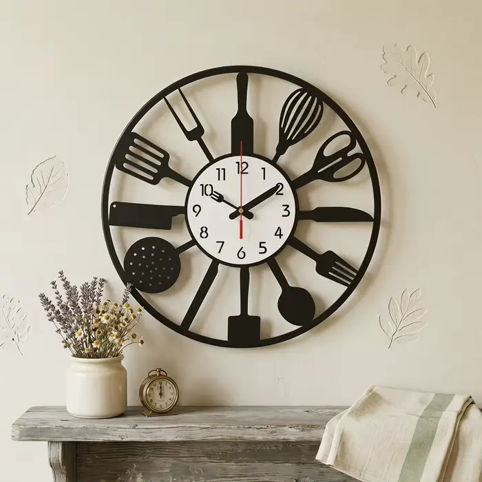 Horloge murale de cuisine de 15