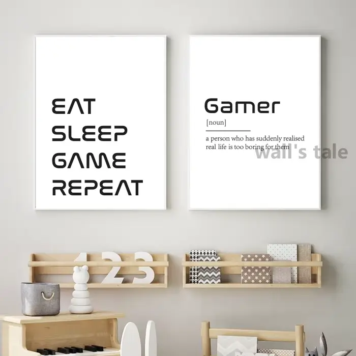 Affiches sur toile d'art mural de jeu vidéo