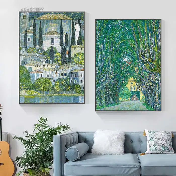 Peinture à l'huile sur toile Gustav Klimt