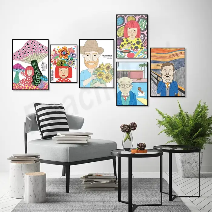 Affiches décoratives d'artistes célèbres