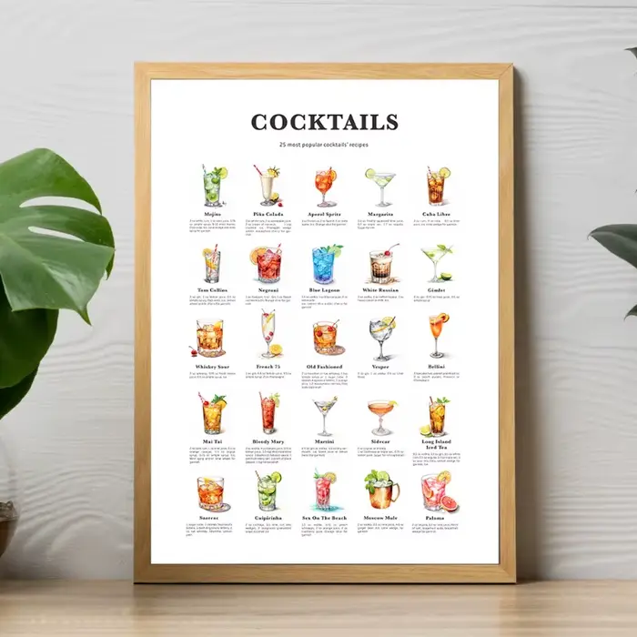 Affiches de tableau de nourriture de Dessert