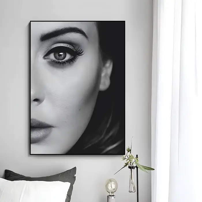 Affiche murale décorative du chanteur puissant Adele