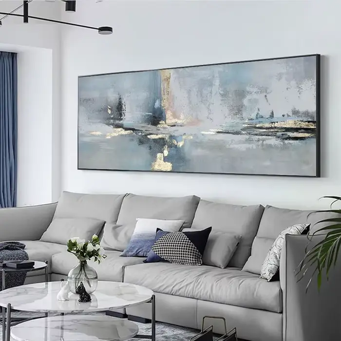 Peinture à l'huile sur toile paysage abstrait