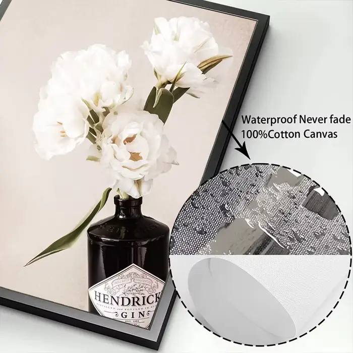 Toile d'images murales de paysage d'herbe de fleur Beige