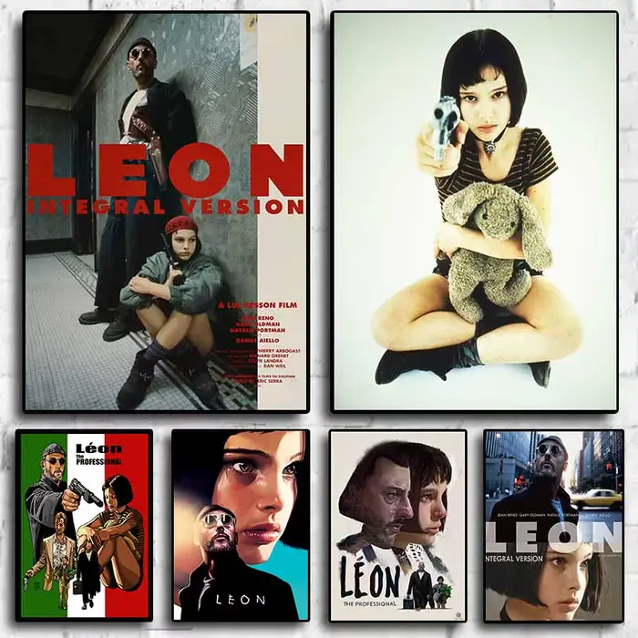 Film classique Leon le professionnel maison mur Art décor toile affiche haute qualité