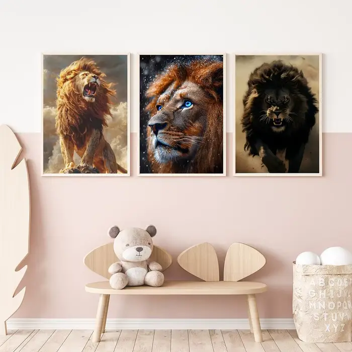 Affiche de Lion animal populaire