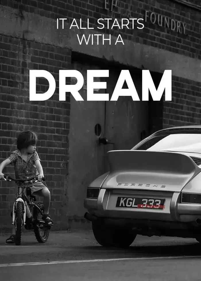 Peinture sur toile de supercar Lambo Rolls Royce, tout commence avec un rêve, citations de motivatio