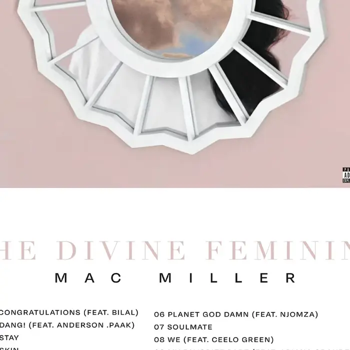 Affiche d'album The Divine Feminine MAC MILLER, peinture sur toile d'art mural de musique, imprimés, cadeau de musicien, décoration de salon, chambre à coucher, maison
