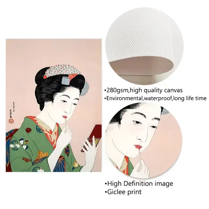 Affiche de Geisha Vintage japonaise pour femmes