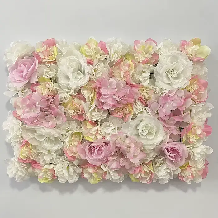 Panneau Mural de Fleurs Artificielles 60x40cm